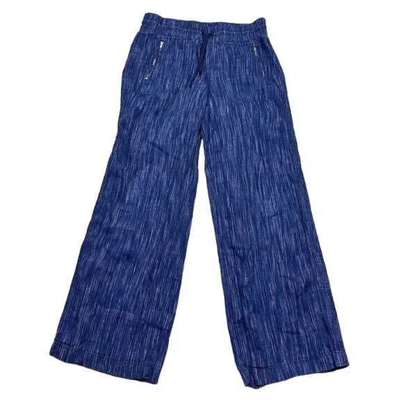 Athleta Blue Wide Leg TALL Pants - Picture 4 of 13